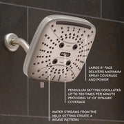 Oxygenics Transpire 5-Setting Rain Shower Head, Various Finishes