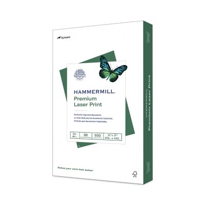 Hammermill - ورق طباعة ليزر، 24 رطل، 98 درجة سطوع، 11 × 17 بوصة - رزمة واحدة