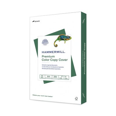 Hammermill - ورق مقوى رقمي ملون، 11 × 17، أبيض - 250 ورقة