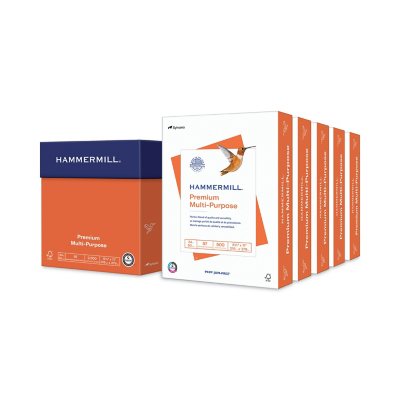 Hammermill - ورق ممتاز متعدد الأغراض، 8-1/2 × 11، أبيض - 1 كرتون (2500 ورقة)