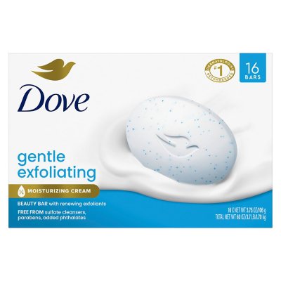 Dove Sanfte Peeling Seife, 106 g, 16 Stück