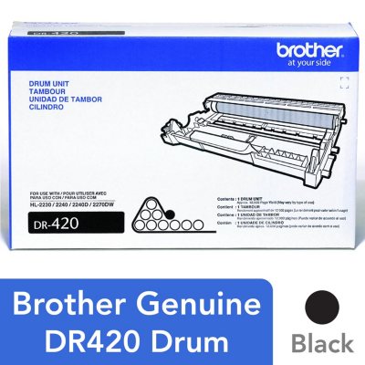 Brother DR-420 Drum Unit, Black 12,000 Page Yield
