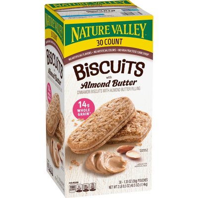 Nature Valley Biscuit Sandwich with Almond Butter, 30 ct.