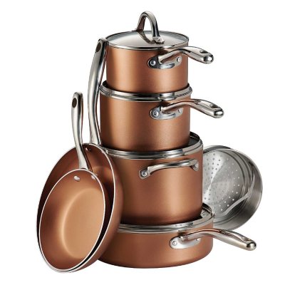 Tramontina 11-Piece Nonstick Cookware Set, Choose Color