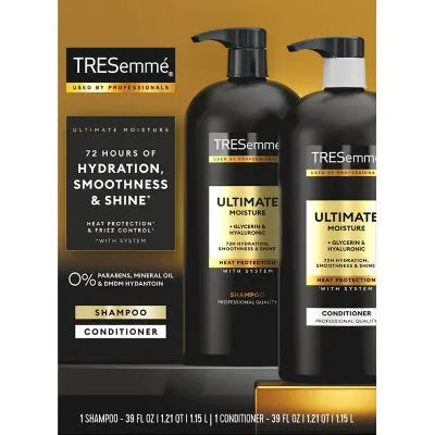 TRESemmÃ© Ultimate Moisture Shampoo & Conditioner, 39 fl. oz., 2 pk.