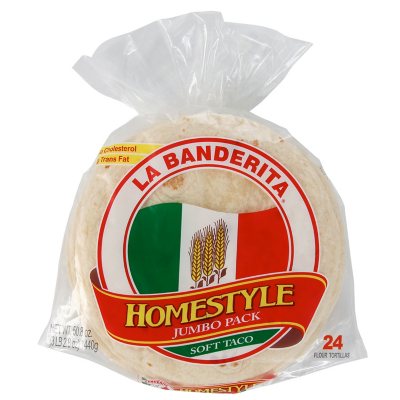 La Banderita 9 Homestyle Soft Taco Flour Tortillas, 24 ct.