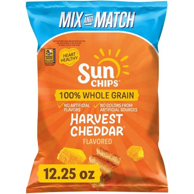 SunChips Whole Grain Harvest Cheddar Chips, 12.25 oz.