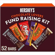 HERSHEY'S Chocolate Lovers Candy Bars, Variety Pack, Full Size, 52 pk.