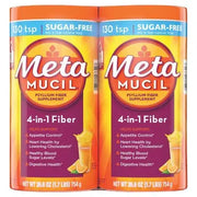 Metamucil Psyllium 4in1 Fiber Sugar-Free Powder, Orange, 26.6 oz., 2 pk.