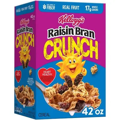 Kellogg's Original Raisin Bran Crunch Breakfast Cereal, 42 oz.