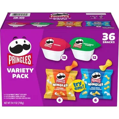 Pringles Mingles and Singles Snack Variety Pack, 36 ct.