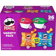 عبوة تشكيلة سناك Pringles Mingles وSingles، 36 قطعة.