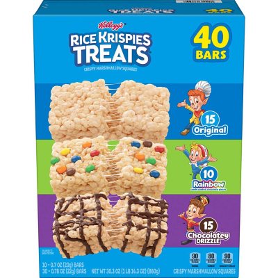 علبة متنوعة من حلوى الأرز المقرمش (Rice Krispies Treats)، 40 قطعة.