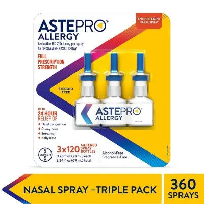 Astepro  Adult Nasal Spray 120 ml./bottle, 3 pk.