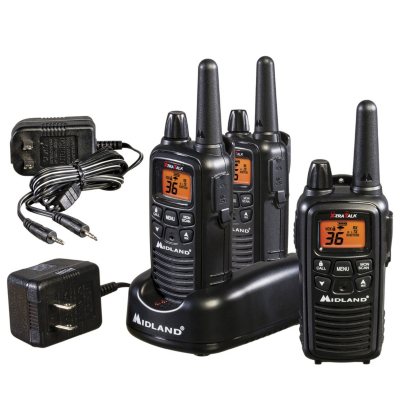 جهاز اتصال لاسلكي ميدلاند LXT633 ثنائي الاتجاه بمدى ممتد، 3 عبوات