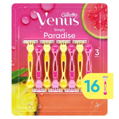 Venus Simply 3 Einwegrasierer für Frauen, 3 Klingen, 16 Stück