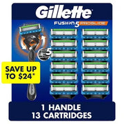 Gillette Fusion5 ProGlide Men's Razor, 1 Handle + 13 Cartridges