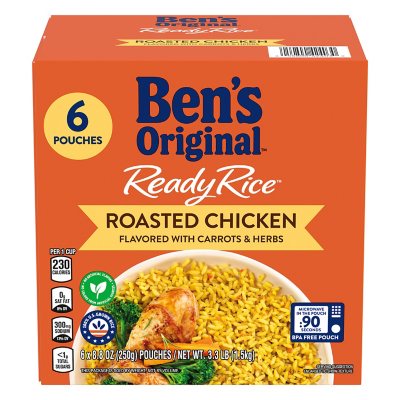 Ben's Original Ready Rice, Roasted Chicken, 8.5 oz., 6 pk.