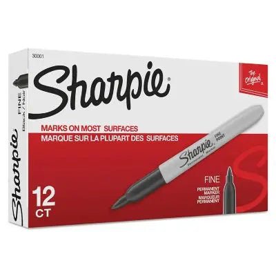 Sharpie Permanent Marker - Fine Point - Select Color - 12 ct.