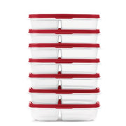 عبوات تخزين الطعام المطاطية Easy Find Lids من Rubbermaid للتحضير المسبق للوجبات، طقم من 14 قطعة