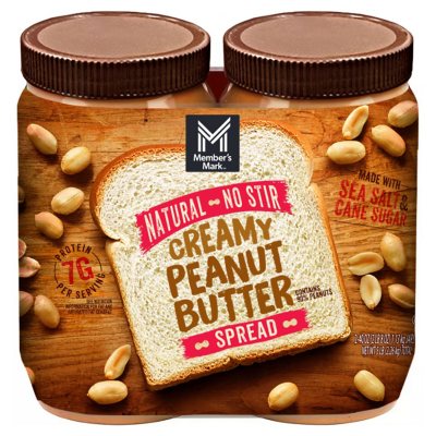 Member's Mark Natural Creamy Peanut Butter, 40 oz., 2 pk.
