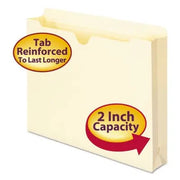 Smead 2" Expansion File Jackets, Manila Letter, 50ct.