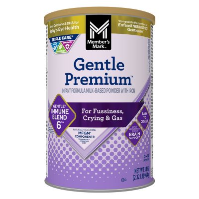 Member's Mark Premium Gentle Baby Formula Powder with Iron, 34 oz.