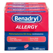 Benadryl Allergy Ultratabs Tablets, 48 ct., 3 pk.