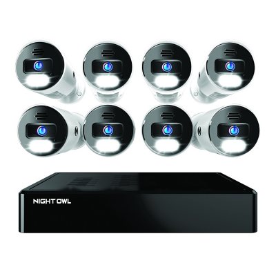 كاميرات Night Owl بدقة 4K مع نظام أمان NVR بسعة 2 تيرابايت، 8 قطع.