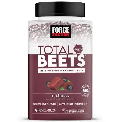 Force Factor Total Beets Soft Chews, AÃ§ai Berry, 90 ct.