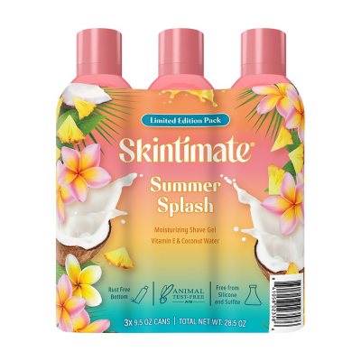 Skintimate Summer Splash Rasiergel, 280 ml, 3er-Pack