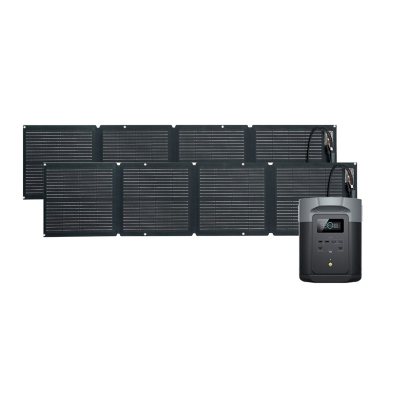 EcoFlow DELTA 2 Max 1900 LFP Portable Power Station with 2 pcs 110W Solar Panel