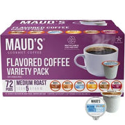 Maud's Gourmet 100% Arabica Coffee Pods, Variety Pack, 72 ct.