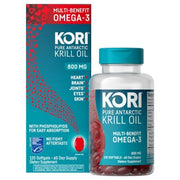 Kori Pure Antarctic Krill Oil Multi-Benefit Omega-3 800 mg. Softgels 120 ct.