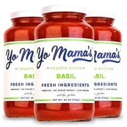 Yo Mama's Foods Low-Sodium Pasta Sauce, Tomato Basil, 25 oz., 3 pk.