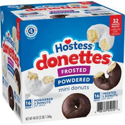 Hostess Donettes Variety Pack Donuts, حجم وجبة خفيفة، 1.5 أوقية، 32 عبوة.