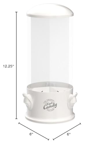 Handy Gourmet Original Triple Candy Machine-Fun Candy & Nut Dispenser-New & Improved (Pearl White), Standard (JB8450PWHI)