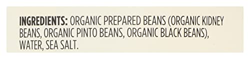 365 by Whole Foods Market, Organic Bean Trio (Kidney, Pinto, & Black Beans), 15 Ounce