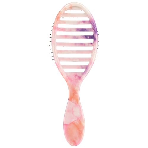 Wet Brush Speed Dry Hair Brush - Watermark (Color Wash) - Vented Design and Ultra Soft HeatFlex Bristles Are Blow Dry Safe With Ergonomic Handle Manages Tangle and Uncontrollable Hair - Pain-Free