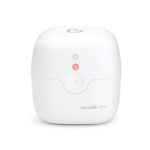 Munchkin Portable UV-C Cleaner for Pacifiers, Teethers and More, White