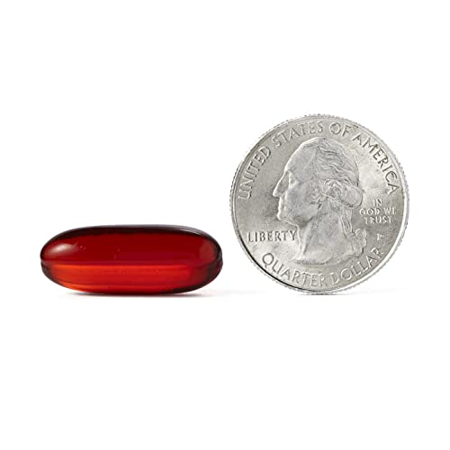 MegaRed Ultra Strength 1000mg Omega-3 Krill Oil Supplement with EPA/DHA, Astaxanthin & Phospholipids, No Fish Oil Aftertaste Supports Heart, Brain, Joint and Eye Health, 60 Count Softgels.