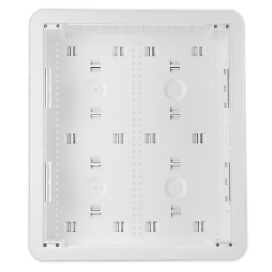 Legrand - OnQ 17 Inch Media Enclosure, Electrical Box, Cable Management Box Dual Purpose In Wall Enclosure for TV Device Storage and Media Distribution, Recessed Media Box, White, ENP1700NA