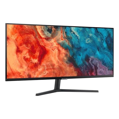 SAMSUNG 34" ViewFinity S50GC Series Ultrawide QHD Monitor, 100Hz, 5ms, HDR10, AMD FreeSync, Ultrawide Screen, Eye Care, Thin Bezels, PIP, PBP, LS34C50DGANXZA, 2023, Black