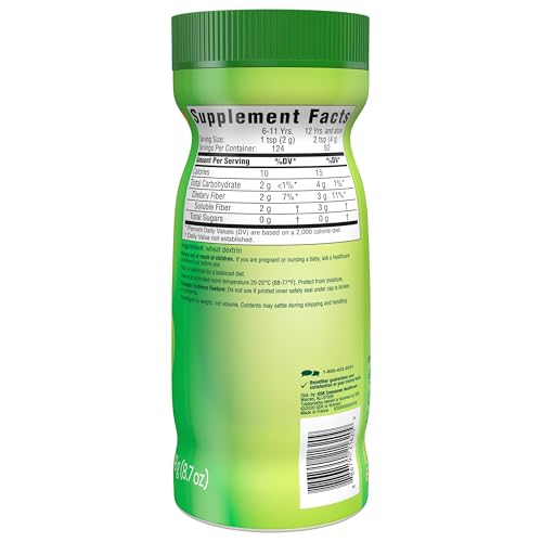 Benefiber Daily Prebiotic Fiber Supplement Powder for Digestive Health, Daily Fiber Powder, Unflavored - 62 Servings (8.7 Ounces)