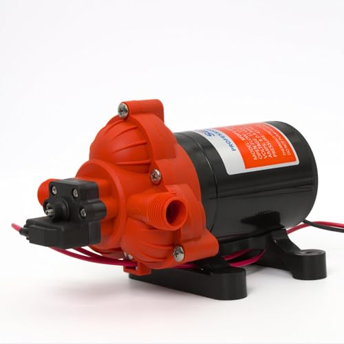 SEAFLO 33 Series 12V DC RV/Camper/Boat/Off-Grid Fresh Water Pressure Pump –12V, 3.0 GPM, 45 PSI, On Demand Self-Priming, Built-In Pressure Switch - NSF, CE & Rohs Certified, UL Listed, 4-Year Warranty