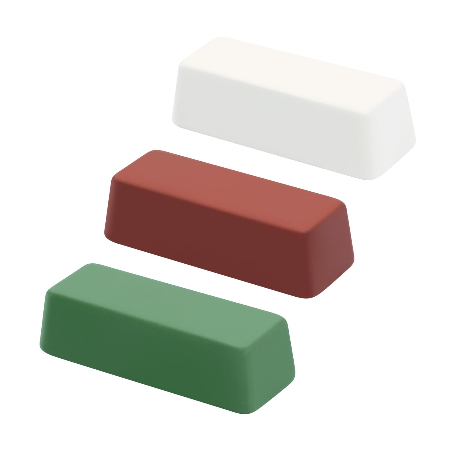 SCOTTCHEN Polierpasten Set, 113g - Grün Fein/Weiß Mittel/Rot Grob - 3er Pack