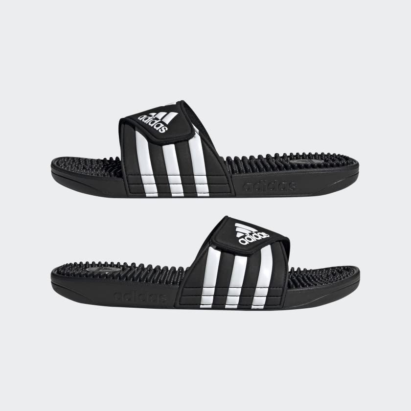 adidas Performance adissage Sandal, black/white/black, 11 M US