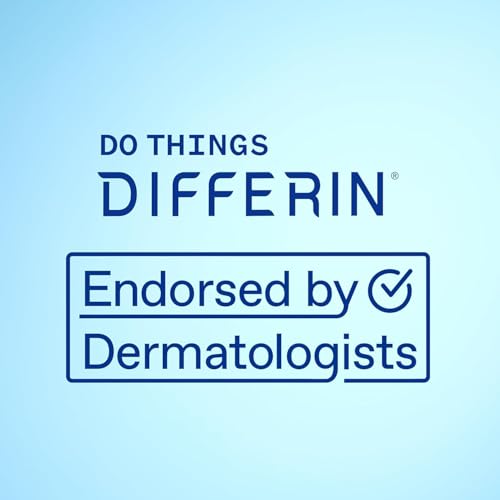 Differin Acne Treatment Gel, 90 Day Supply, Retinoid Treatment for Face with 0.1% Adapalene, Gentle Skin Care for Acne Prone Sensitive Skin, 45g Pump (Packaging May Vary)