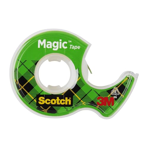 Scotch Magic Tape, Invisible Transparent Tape, 6 Tape Rolls with Dispensers, 3/4 in x 650 in