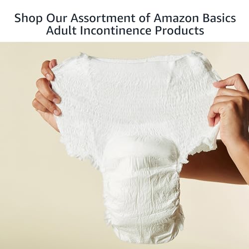Amazon Basics Unisex Protective Underwear, Overnight Absorbency, Small/Medium, 16 Count, (1 Pack of 16)